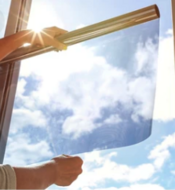 Anti  -  inkijk folie spiegelend       | zelfklevend |