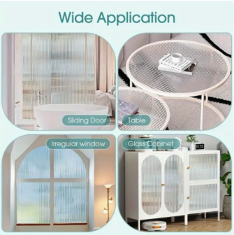Decoratief | Premium | Statisch| Ribbelglas