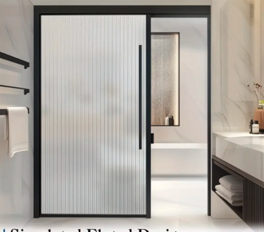 Decoratief | Premium | Statisch| Ribbelglas | Mat