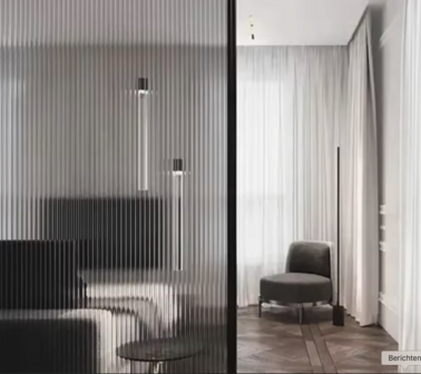 Decoratief | Premium | Statisch| Ribbelglas