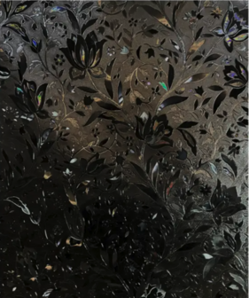 Decoratief | Premium | Statisch| Black Flower