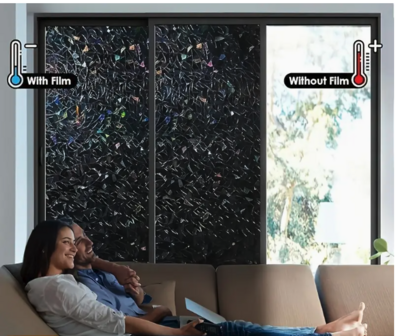 Decoratief | Premium | Statisch| Black Flower