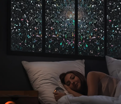 Decoratief | Premium | Statisch| Black Flower