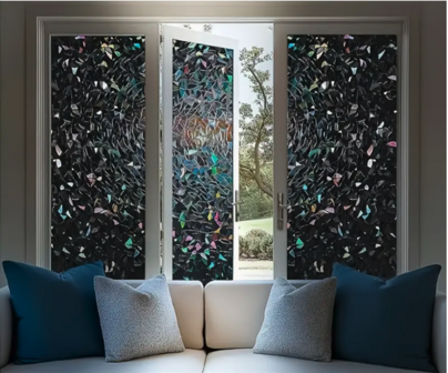 Decoratief | Premium | Statisch| Black Flower