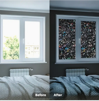 Decoratief | Premium | Statisch| Black Flower