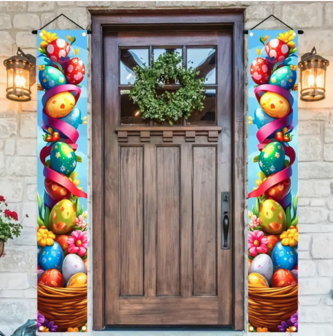 Banner met Paas eieren 01