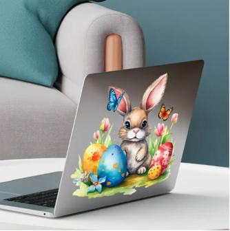 Paashaas en Ei Muursticker