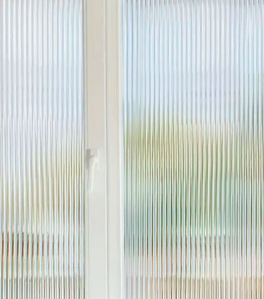 Decoratief | Premium | Statisch| Ribbelglas | Mat