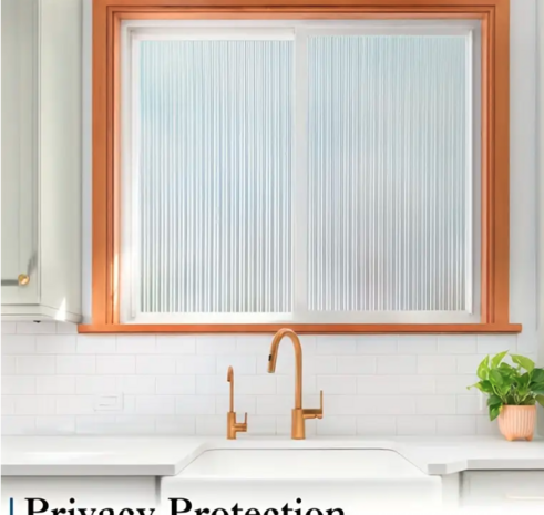 Decoratief | Premium | Statisch| Ribbelglas | Mat