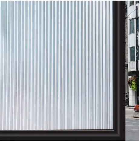 Decoratief | Premium | Statisch| Ribbelglas | Mat