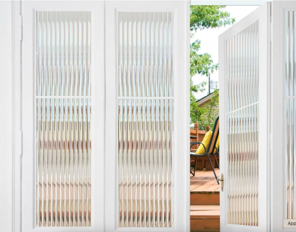 Decoratief | Premium | Statisch| Ribbelglas