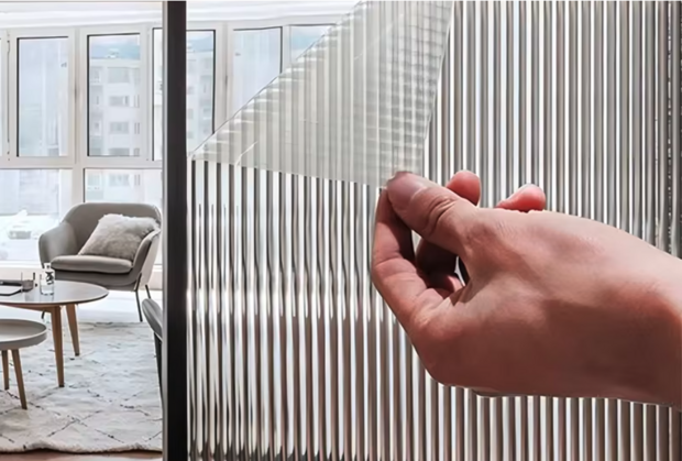 Decoratief | Premium | Statisch| Ribbelglas