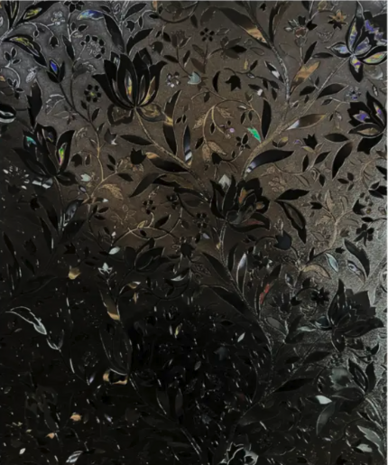 Decoratief | Premium | Statisch| Black Flower