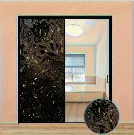 Decoratief | Premium | Statisch| Black Flower