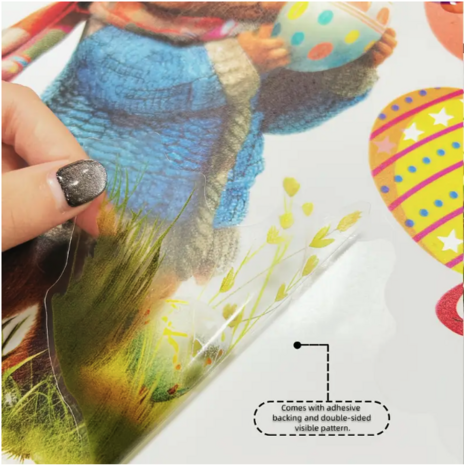 Cartoon Eitjes Stickers