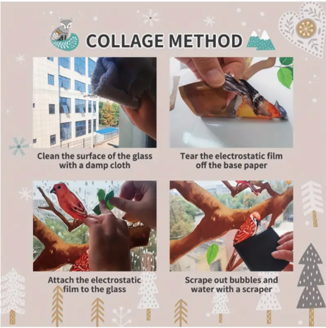 Pink Paashaas Raamsticker