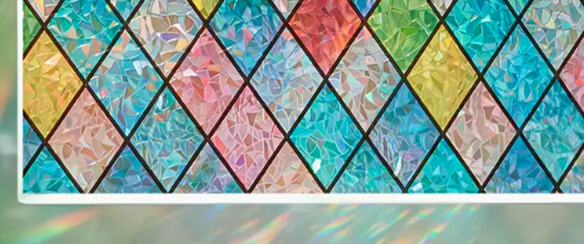 Glas in lood raamfolie