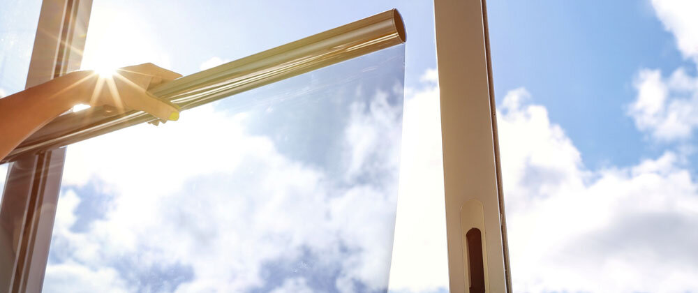 Zonwerende raamfolie