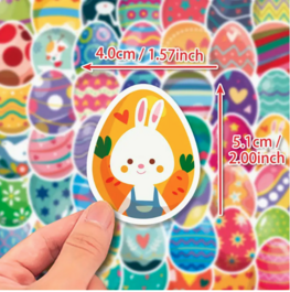 Cartoon Eitjes Stickers